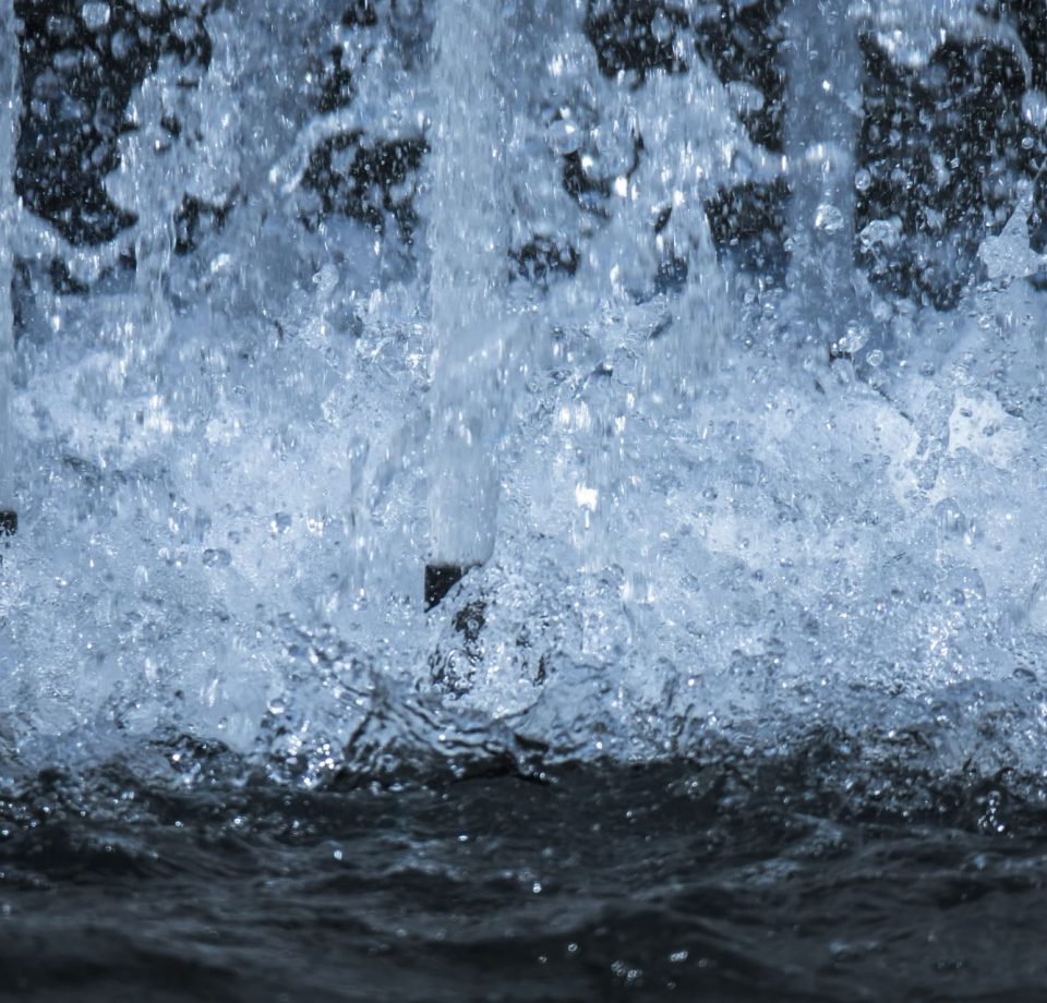 giochi d'acqua in piscine, bio fontane